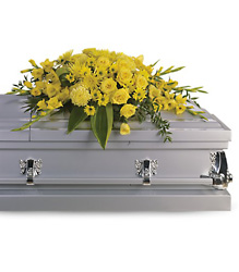 Graceful Grandeur Casket Spray from Scott's House of Flowers in Lawton, OK